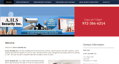 Desktop Screenshot of ahssecurity.com